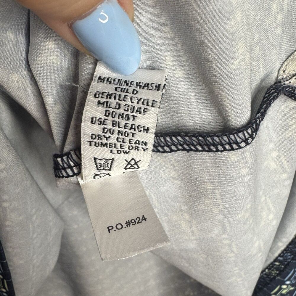 Straight Down Golf‎ Polo Shirt Mens M Blue Golf Cart All Over Print Performance - Picture 7 of 9